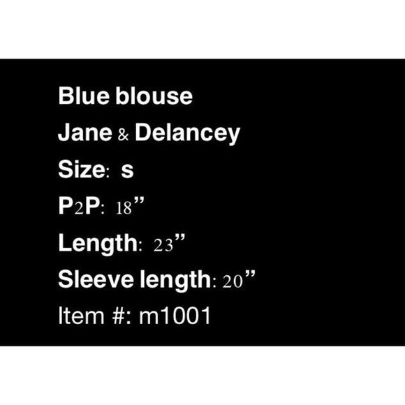 Jane & Delancey blue blouse - Picture 7 of 7